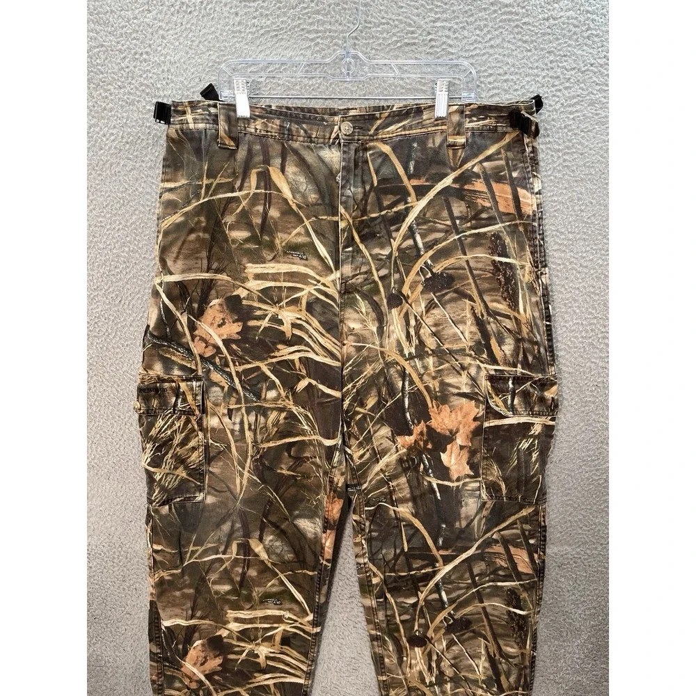 Vintage Ducks Unlimited Pants Mens 2XL XXL Camo Cargo Whitewater Advantage Max 4